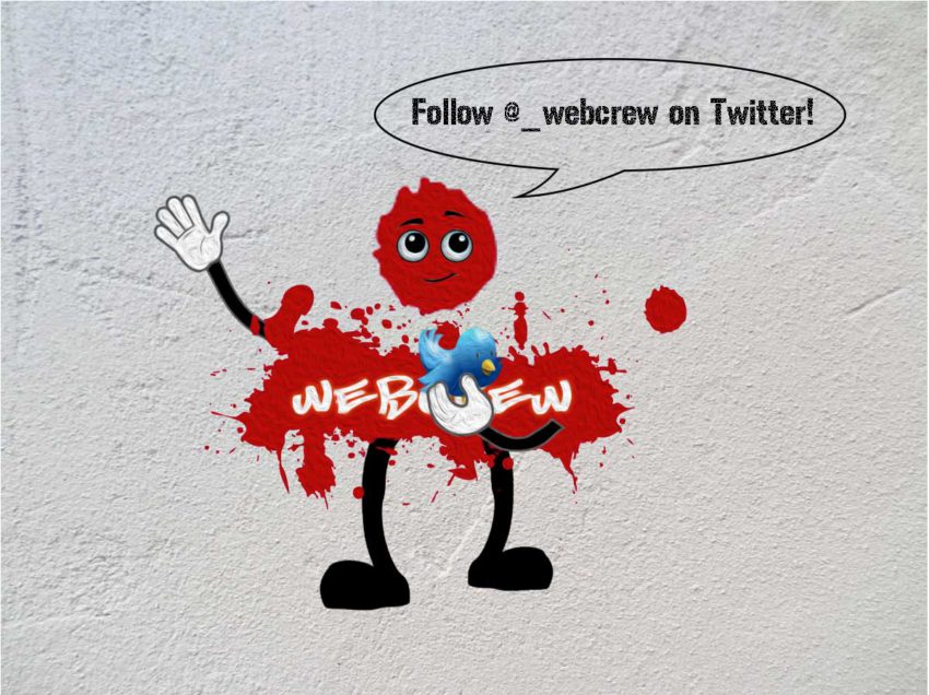 Follow WebCrew on Twitter