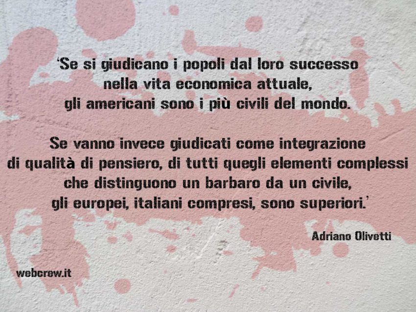 Adriano Olivetti - americani
