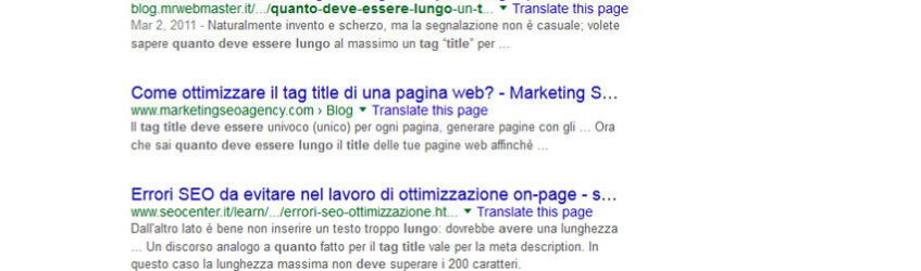 lunghezza title