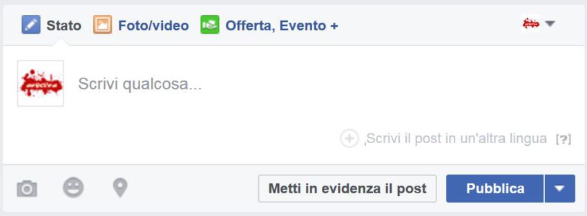 Scrivere post Facebook in multilingua