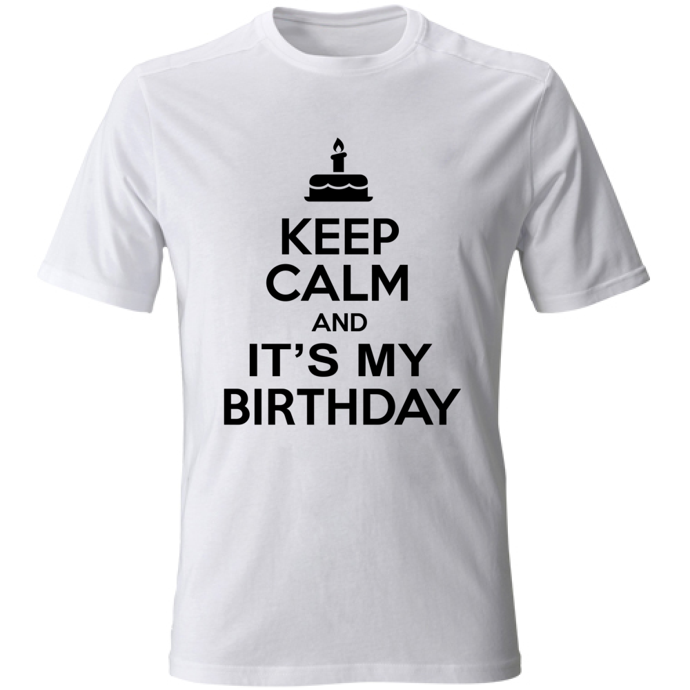 Maglietta Keep Calm da regalare per il compleanno