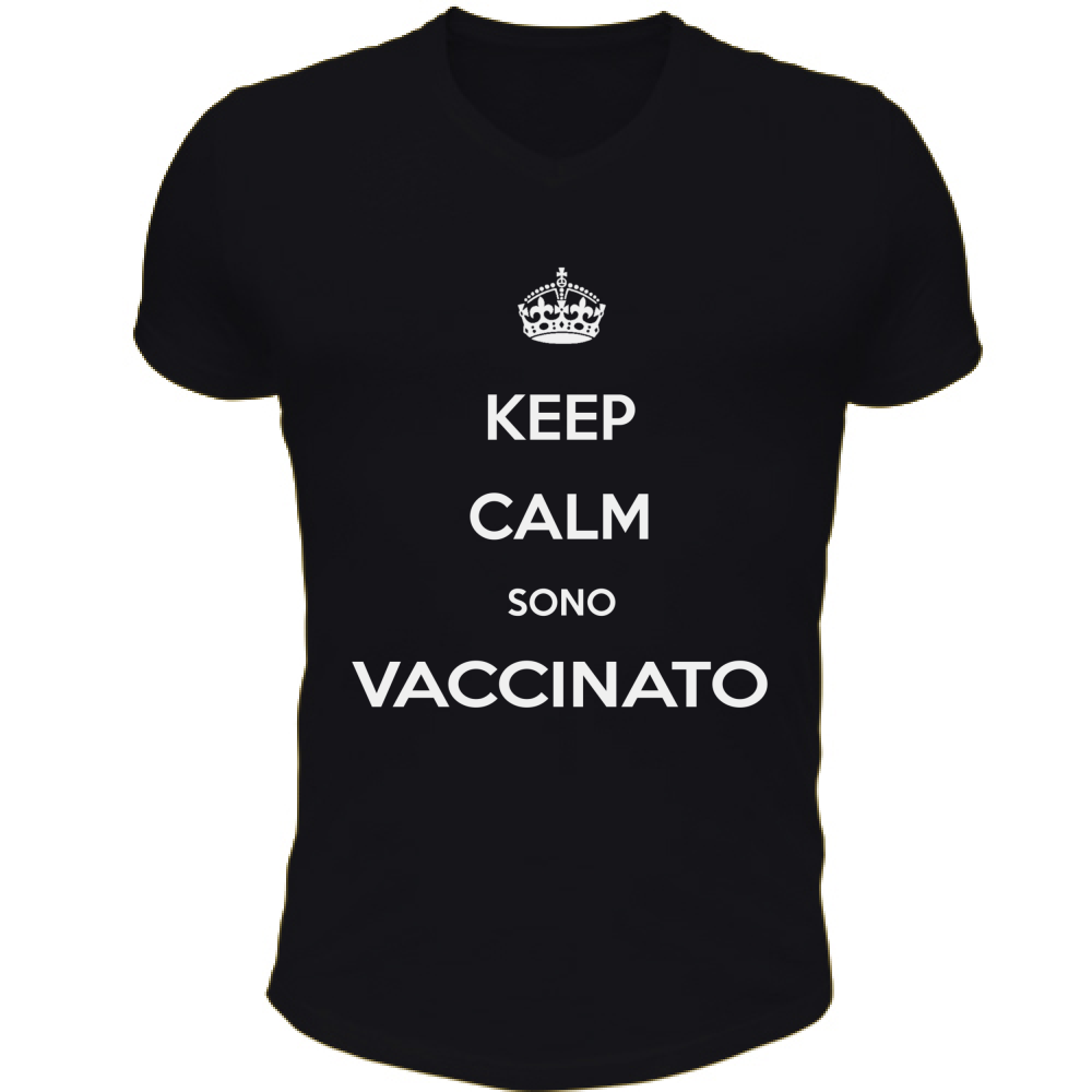 € 12.70 T-shirt Keep Calm sono vaccinato