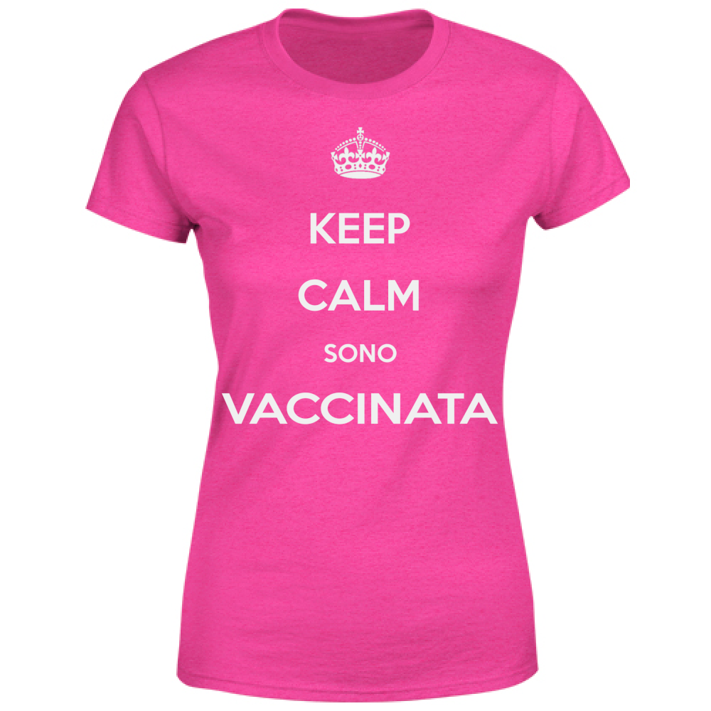 € 12.70 Maglietta Keep Calm sono vaccinata