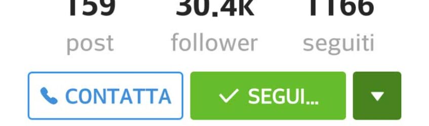 pulsante contatta instagram