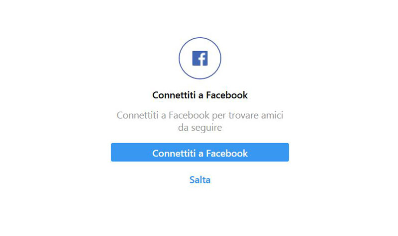 Connettiti a FB