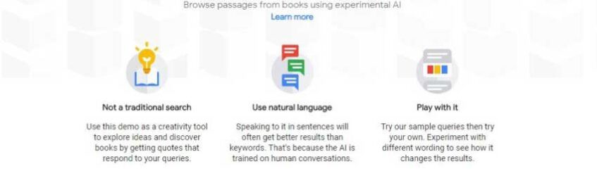 Google Talk to books