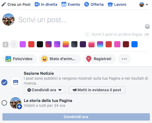post lingue facebook